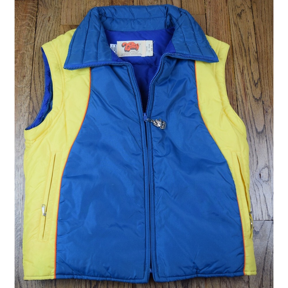 Vintage 90s Comfy Women's Goose Down‎ Outdoor Ski Camping Vest Size Small